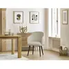 Lot de chaises SOPHIE tissu bouclette et pieds scandinaves noirs Bobochic