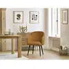 Lot de chaises SOPHIE tissu bouclette et pieds scandinaves noirs Bobochic