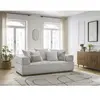 Canapé droit fixe 3 places WHESLEY Gris clair   BOBOCHIC TU