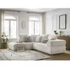 Canapé d'angle L fixe WHESLEY beige  angle gauche BOBOCHIC 4 places