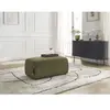 Pouf ATILLA tissu texturé Vert   BOBOCHIC TU