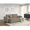 Canapé droit fixe 4 places ARSENE assise profonde velours Bobochic