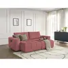 Canapé droit fixe 4 places ARSENE assise profonde velours Bobochic