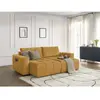 Canapé droit fixe 4 places ARSENE assise profonde velours Bobochic