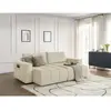 Canapé droit fixe 4 places ARSENE assise profonde velours Bobochic