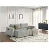 Canapé droit fixe 4 places ARSENE assise profonde velours Bobochic