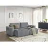 Canapé droit fixe 4 places ARSENE assise profonde velours Bobochic