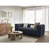 Canapé droit convertible 3 places CLOUD tissu lisse Bobochic