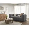 Canapé droit convertible 3 places CLOUD tissu lisse Bobochic