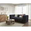 Canapé droit convertible 3 places CLOUD tissu bouclette Bobochic