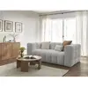 Canapé droit convertible 3 places CLOUD tissu bouclette Bobochic