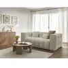 Canapé droit convertible 3 places CLOUD tissu bouclette Bobochic