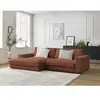 Canapé d'angle fixe compact LEONARD velours côtelé Bobochic