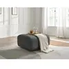 Bobochic pouf talia tissu bouclette gris foncé TALIA