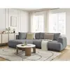 Canapé d'angle L convertible FUJI tissu bouclette Bobochic