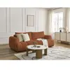 Canapé droit convertible 3 places FUJI tissu bouclette Bobochic