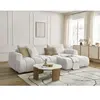 Canapé d'angle convertible FUJI tissu bouclette Bobochic