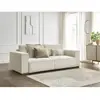Canapé droit convertible coffre CHELSEA gros côtelé doux Bobochic