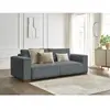 Canapé droit convertible coffre CHELSEA gros côtelé doux Bobochic