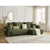 BOBOCHIC Canapé d'angle convertible réversible coffre SIDONIE tissu ch...