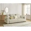 Bobochic canapé droit convertible sidonie velours côtelé beige SIDONIE