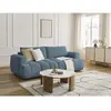 Canapé droit convertible 3 places FUJI tissu lisse Bobochic