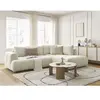 Canapé d'angle L convertible FUJI tissu lisse Bobochic