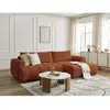 Canapé d'angle convertible FUJI tissu lisse Bobochic