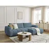Canapé d'angle convertible FUJI tissu lisse Bobochic