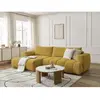 Canapé d'angle convertible FUJI tissu lisse Bobochic