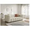 Bobochic canapé droit fixe 3 places talia tissu bouclette beige TALIA