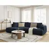 Canapé d'angle L convertible FUJI tissu lisse Bobochic