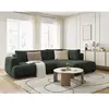 Canapé d'angle L convertible FUJI tissu lisse Bobochic