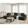 Canapé d'angle L convertible FUJI tissu lisse Bobochic