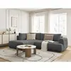 Canapé d'angle L convertible FUJI tissu lisse Bobochic