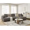 Canapé d'angle L convertible FUJI tissu lisse Bobochic