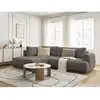 Canapé d'angle L convertible FUJI tissu lisse Bobochic