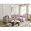 Canapé d'angle convertible FUJI tissu lisse Bobochic
