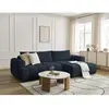Canapé d'angle convertible FUJI tissu lisse Bobochic