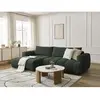 Canapé d'angle convertible FUJI tissu lisse Bobochic