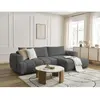 Canapé d'angle convertible FUJI tissu lisse Bobochic