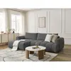 Canapé d'angle convertible FUJI tissu lisse Bobochic