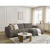 Canapé d'angle convertible FUJI tissu lisse Bobochic