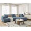 Canapé d'angle L convertible FUJI tissu lisse Bobochic
