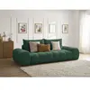 Bobochic canapé droit fixe 3 places everest tissu texturé vert EVEREST