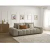 Bobochic canapé droit fixe 3 places everest tissu chiné taupe EVEREST