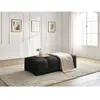 Bobochic pouf petit everest tissu texturé noir EVEREST