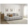 Bobochic canapé droit convertible coffre everest tissu chiné gris clair EVEREST