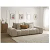 Bobochic - Canapé droit convertible coffre everest tissu texturé Taupe