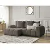 Canapé d'angle convertible coffre ROXELANE tissu bouclette Bobochic